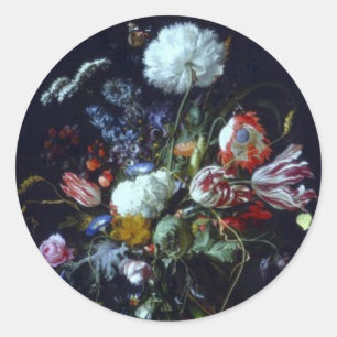 de Heem Vaso da etiqueta das flores