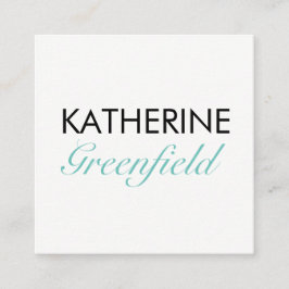 De Horário Cartão azul do negócio/nomeação do bloco quadrado