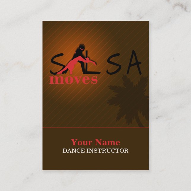 De Horário Movimentos da salsa - negócio, cartão da (Frente)