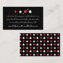 De Informações Black Love Struck Casino Casino Weding Cartão RSVP