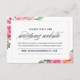 De Informações Cartão do site Bohemian Floral Wedding