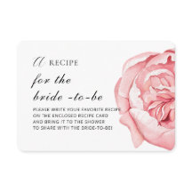 Cartão incluso "RECEITA para a noiva"