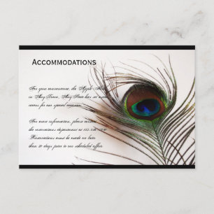 De Informações Cartão Peacock Feather Glamor