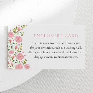 De Informações Cartão Personalizado Tea Party Pink Roses