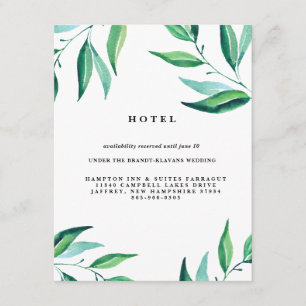 De Informações Cartão rústico do hotel do casamento das
