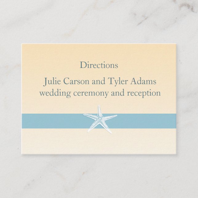 De Informações Cartão Sandy Starfish (Frente)