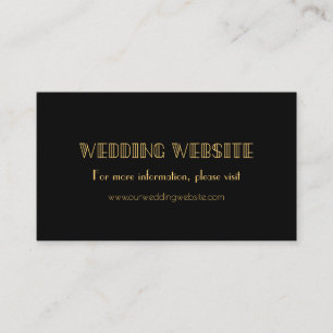 De Informações Cartão simples do Web site do casamento do art