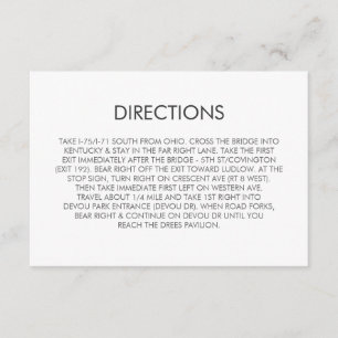 De Informações Cartão Tangram Heart Wedding Directions