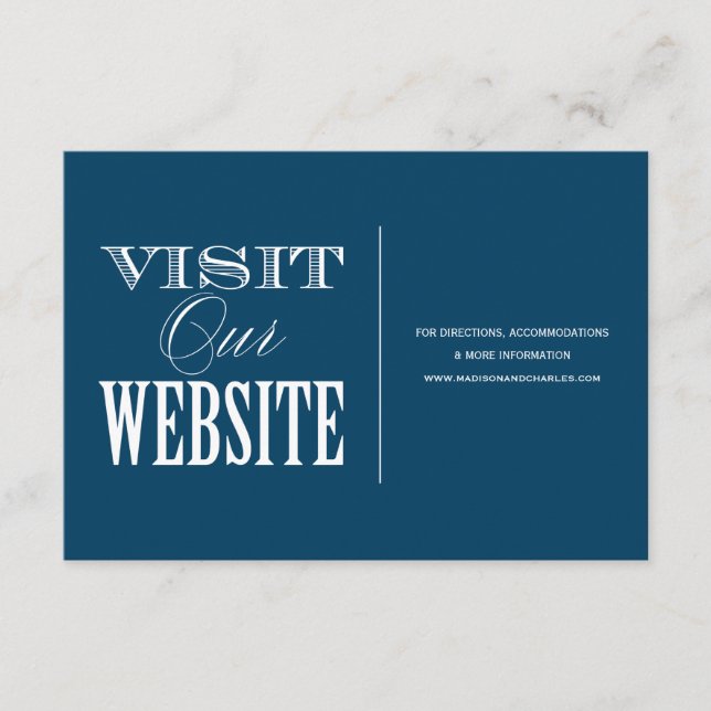 DE INFORMAÇÕES & SE CASAR | WEDDING WEBSITE CARTÃO (Frente)