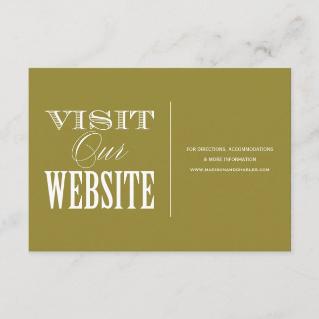DE INFORMAÇÕES & SE CASAR | WEDDING WEBSITE CARTÃO (Frente)