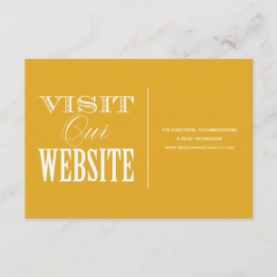 DE INFORMAÇÕES & SE CASAR WEDDING WEBSITE CARTÃO
