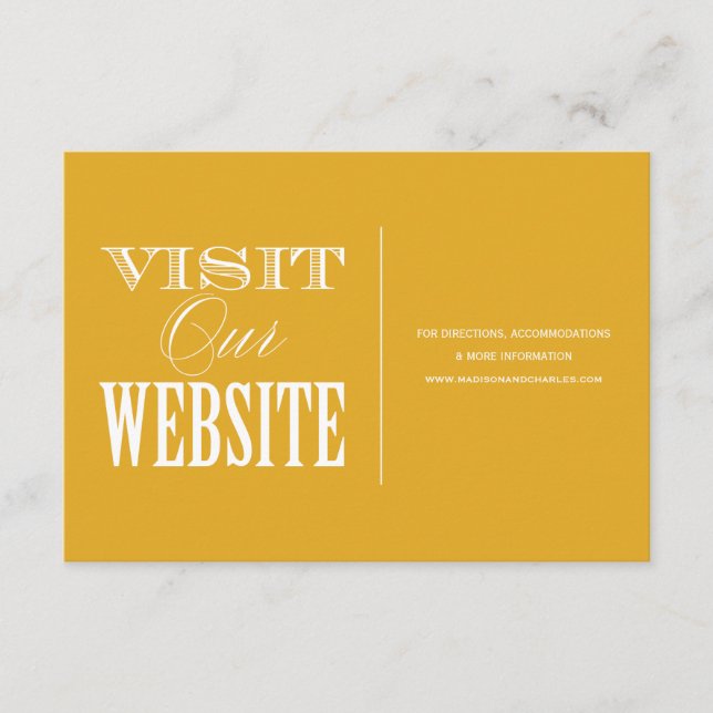 DE INFORMAÇÕES & SE CASAR | WEDDING WEBSITE CARTÃO (Frente)