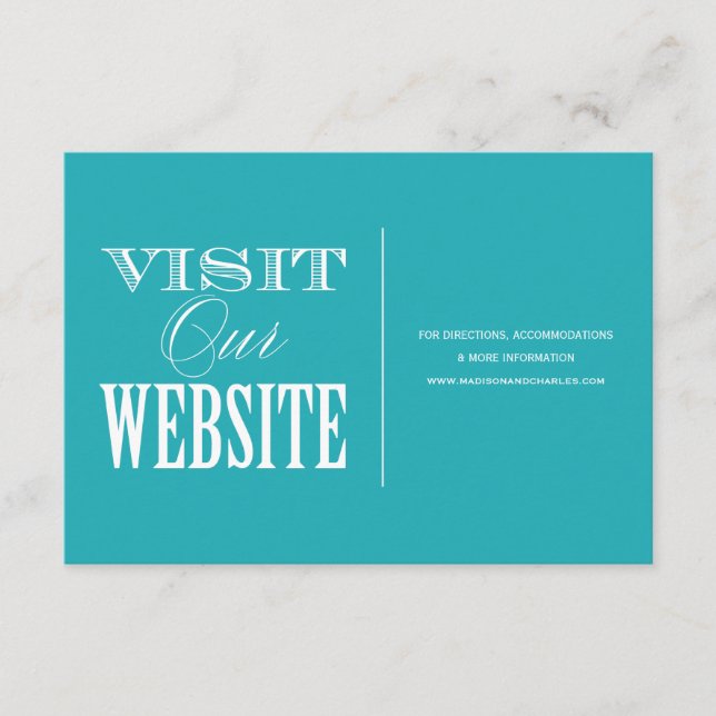 DE INFORMAÇÕES & SE CASAR | WEDDING WEBSITE CARTÃO (Frente)