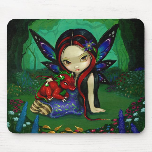 De "jardim Dragonling mim" Mousepad (Frente)