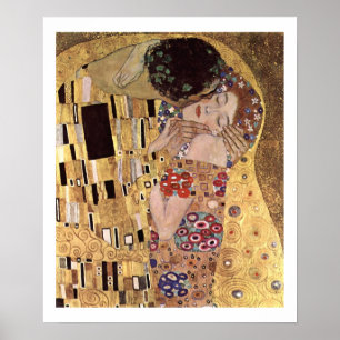 ~ de Klimt Gustavo o poster do beijo