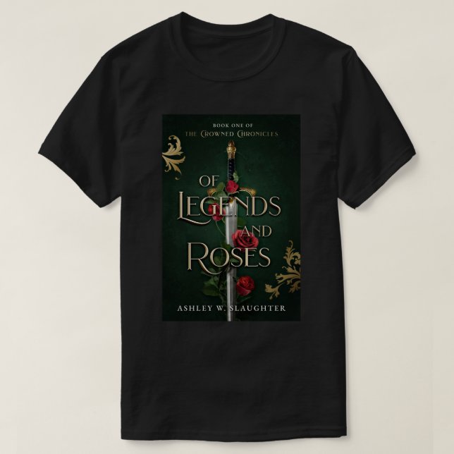 De Lendas e Rosas Unisex T-Shirt (Frente do Design)