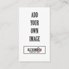 De Lugar 2x3.5\" cartão vertical plano para comida/local