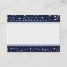 De Lugar Cartão Dourado Azul e White Star VAZIO Sentado
