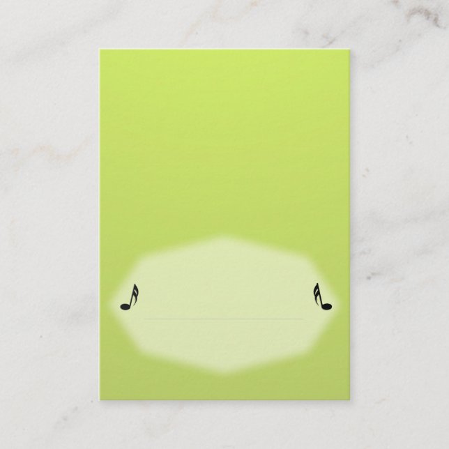 De Lugar Cartão Green Music Place (Frente)