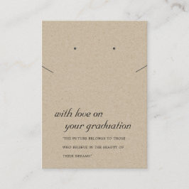 DE LUGAR CARTÃO RUSTIC KRAFT GRADUATION NECKLACE EARRD