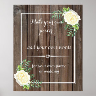 De madeira rústicos criam seu próprio impressão