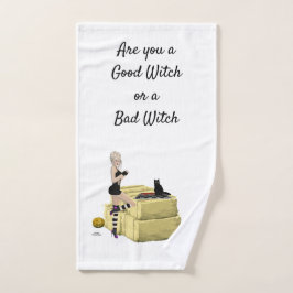 De Mão Blona Bruxa Pin Up Girl Toalha
