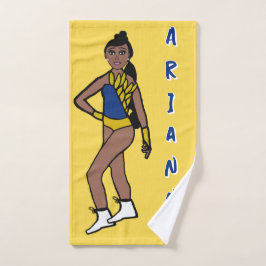 De Mão Dançarina/Majorette Toalha Azul e Dourado #1