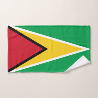 De Mão Guyana Flag Hand Toalha
