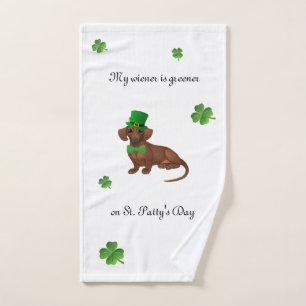 De Mão Toalha do Dachshund do St. Patricks