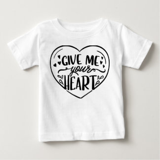 Dê-me seus corações 💗 design de camiseta para mul