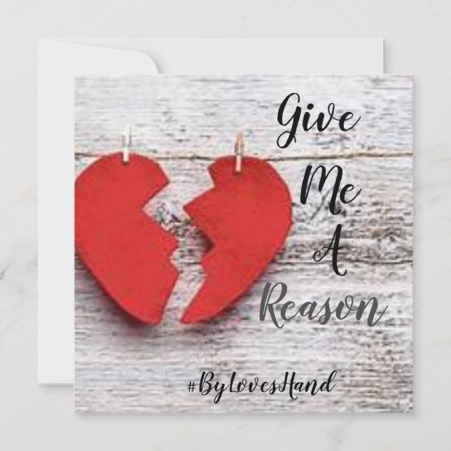 Dê-Me Um Cartão Plano De Motivo (Azul) (Frente)