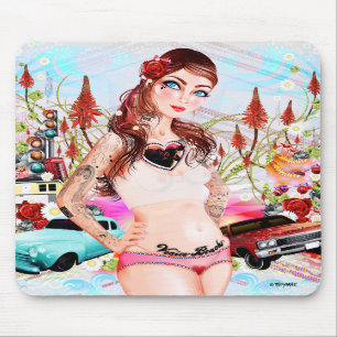 De "menina" Mousepad da praia Veneza