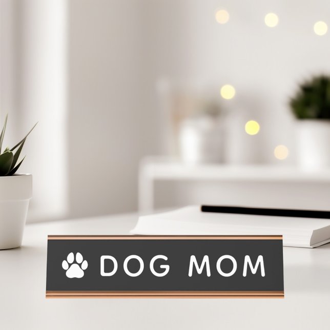 De Mesa Cachorro Mãe Nome Placa (Criador carregado)