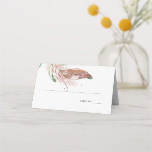 De Mesa CARTÃO ESCORT Pastel Watercolor Wispy Foliage
