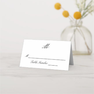 De Mesa Elegante Simples Formal - Cartão Escort