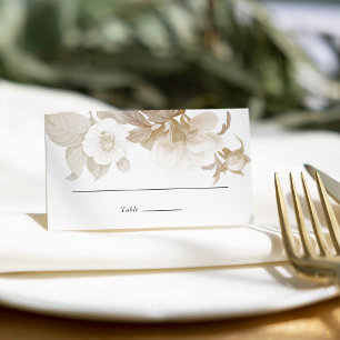 De Mesa Elegante Terrestre Floral Wedt Escort / Cartão Loc