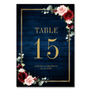De Mesa Marinho Azul Cor-de-rosa Rosa Rosa Numeração da Ta