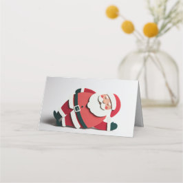 De Mesa Pequeno cartão divertido do Papai Noel para presen