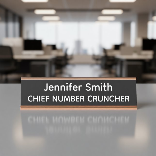 De Mesa Placa Personalizada com o Nome do Chefe dos Número (Criador carregado)