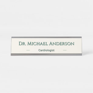 De Mesa Placa Personalizada Floresta Verde Nome Presente E