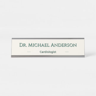 De Mesa Placa Personalizada Floresta Verde Nome Presente E