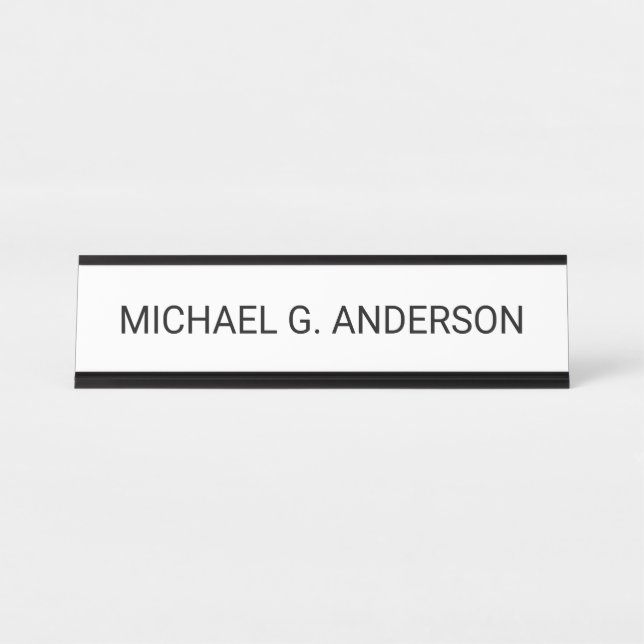 De Mesa Placa Personalizada Profissional (Frente)