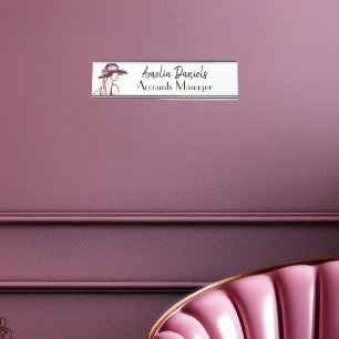 De Mesa Vintage Art Deco Nome da Moda Placa