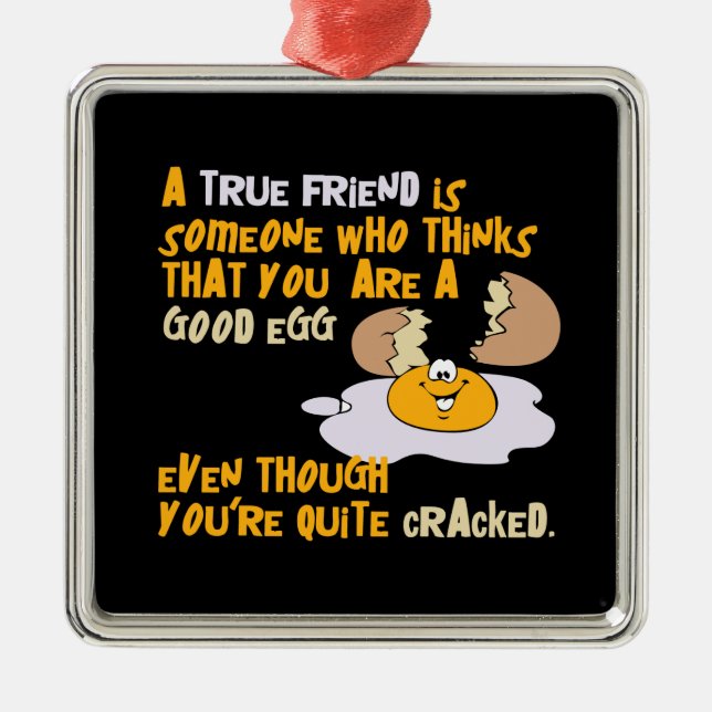 De Metal Bom ornamento do ovo (Frente)