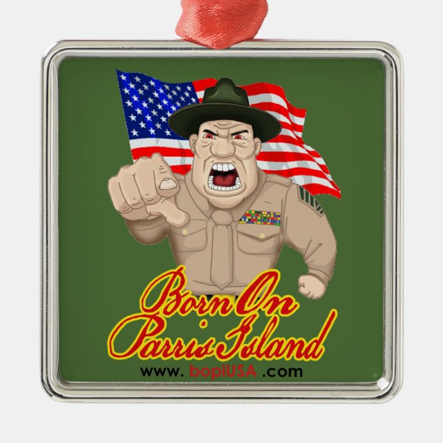 De Metal BOPI "OOH-RAH!" Ornamento (Frente)