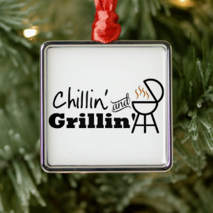 DE METAL *CRIANÇA E GRILLIN* DIVERTEM O ORNAMENTO EM QUALQ