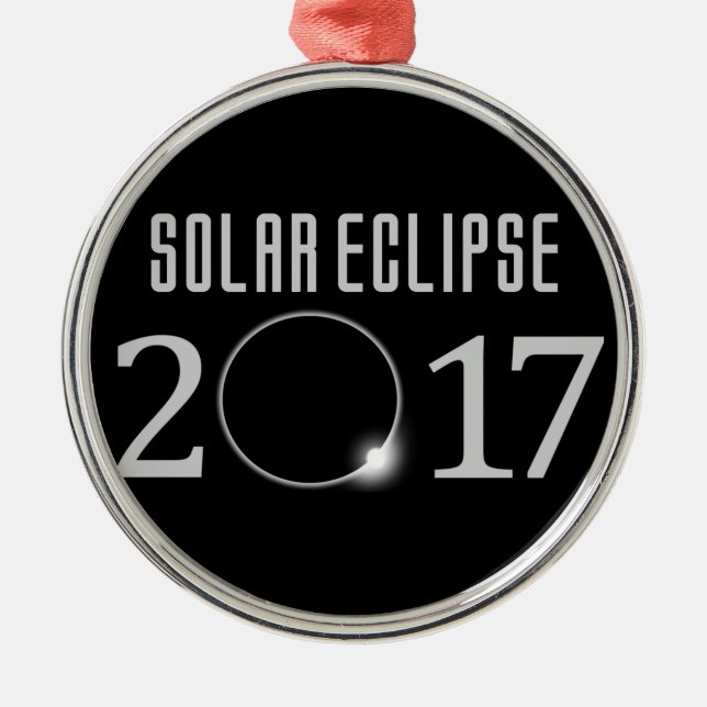 De Metal Eclipse Solar 2017 Ornamento Comemorativo (Frente)
