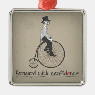 De Metal Envie com o ornamento da bicicleta do vintage da