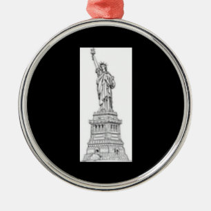 De Metal Estátua do Ornamento Nova Iorque da Liberdade
