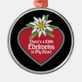 De Metal Há um pequeno Edelweiss no meu ornamento cardíaco